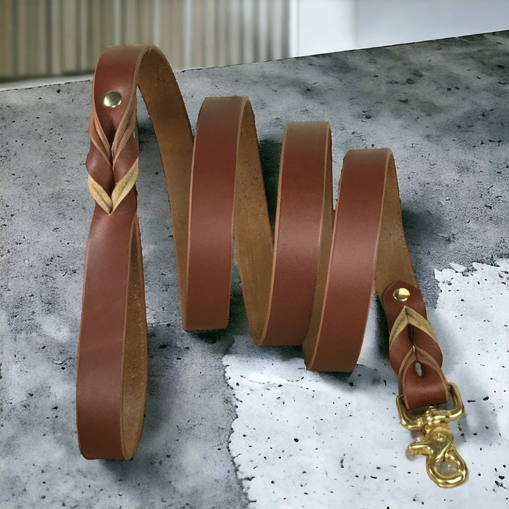 Traditional Leather Dog Leash