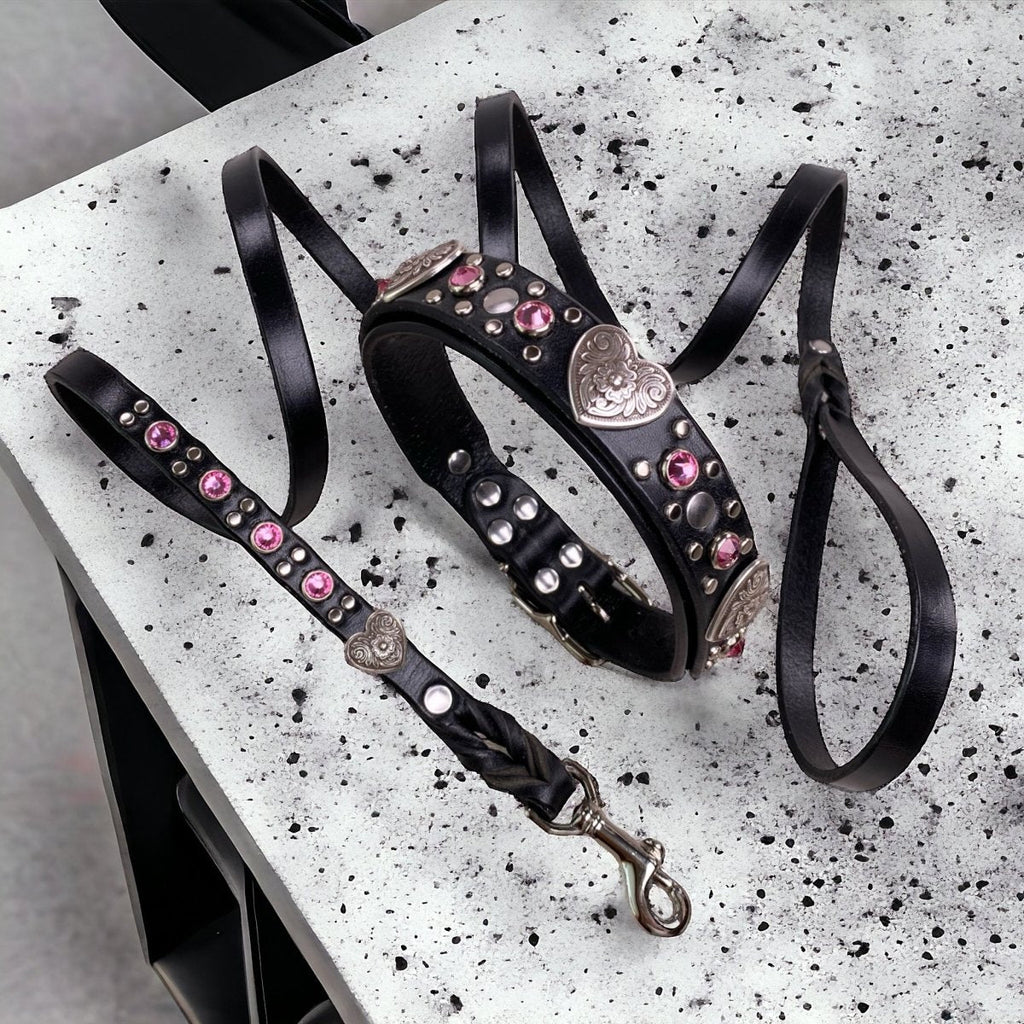 Matching Leather Dog Leash