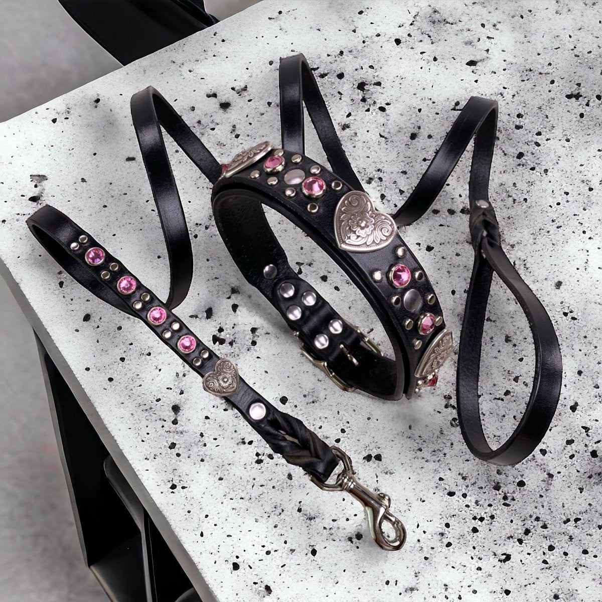 Matching Leather Dog Leash