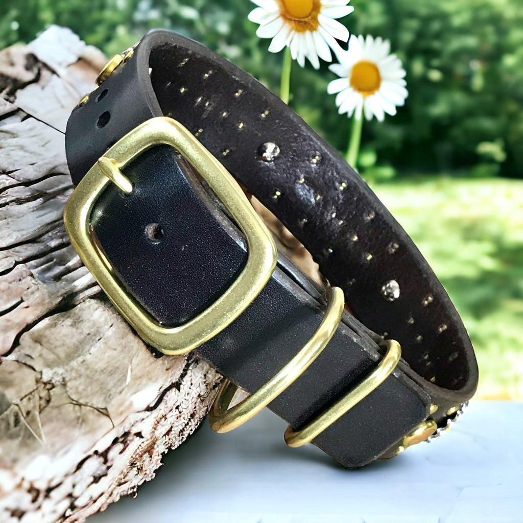 Kalina Leather Dog Collar SL