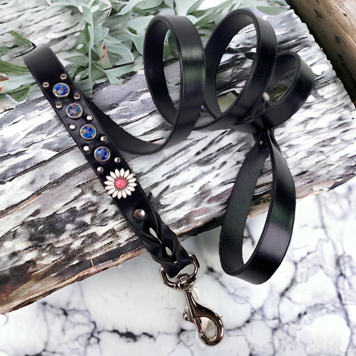 Matching Leather Dog Leash