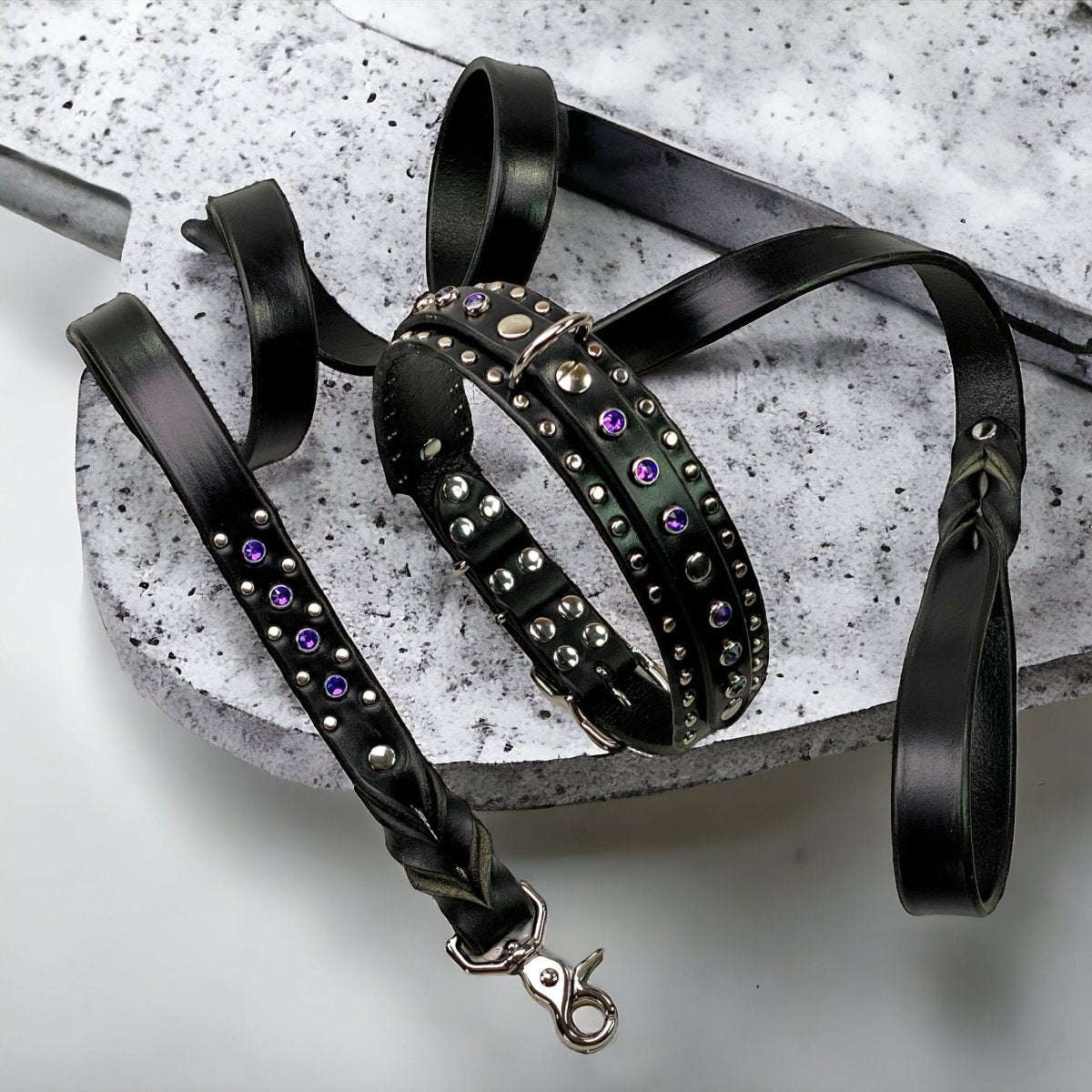 Matching Leather Dog Leash