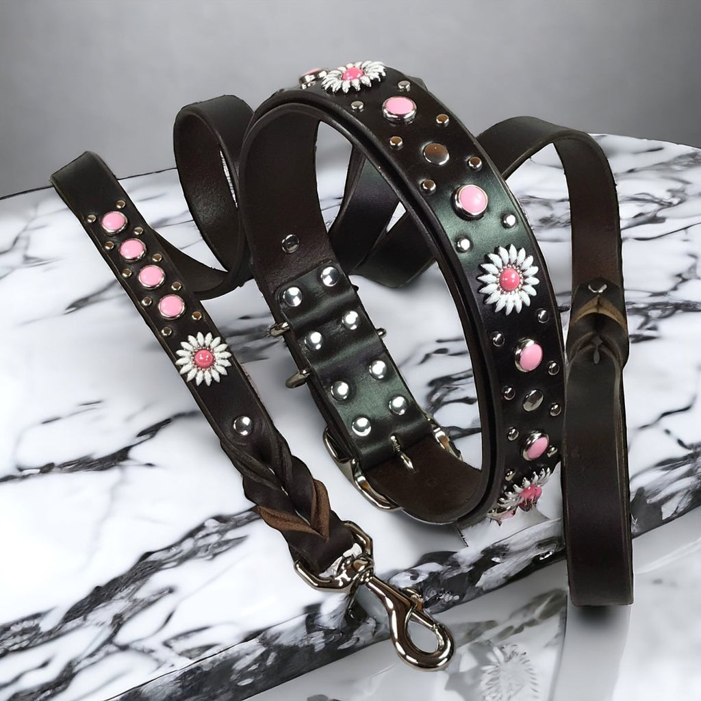 Matching Leather Dog Leash