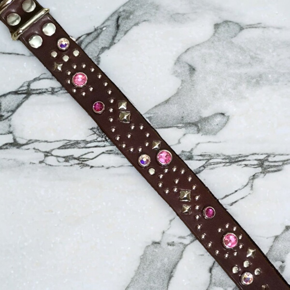 Stargazer SL Leather Dog Collar