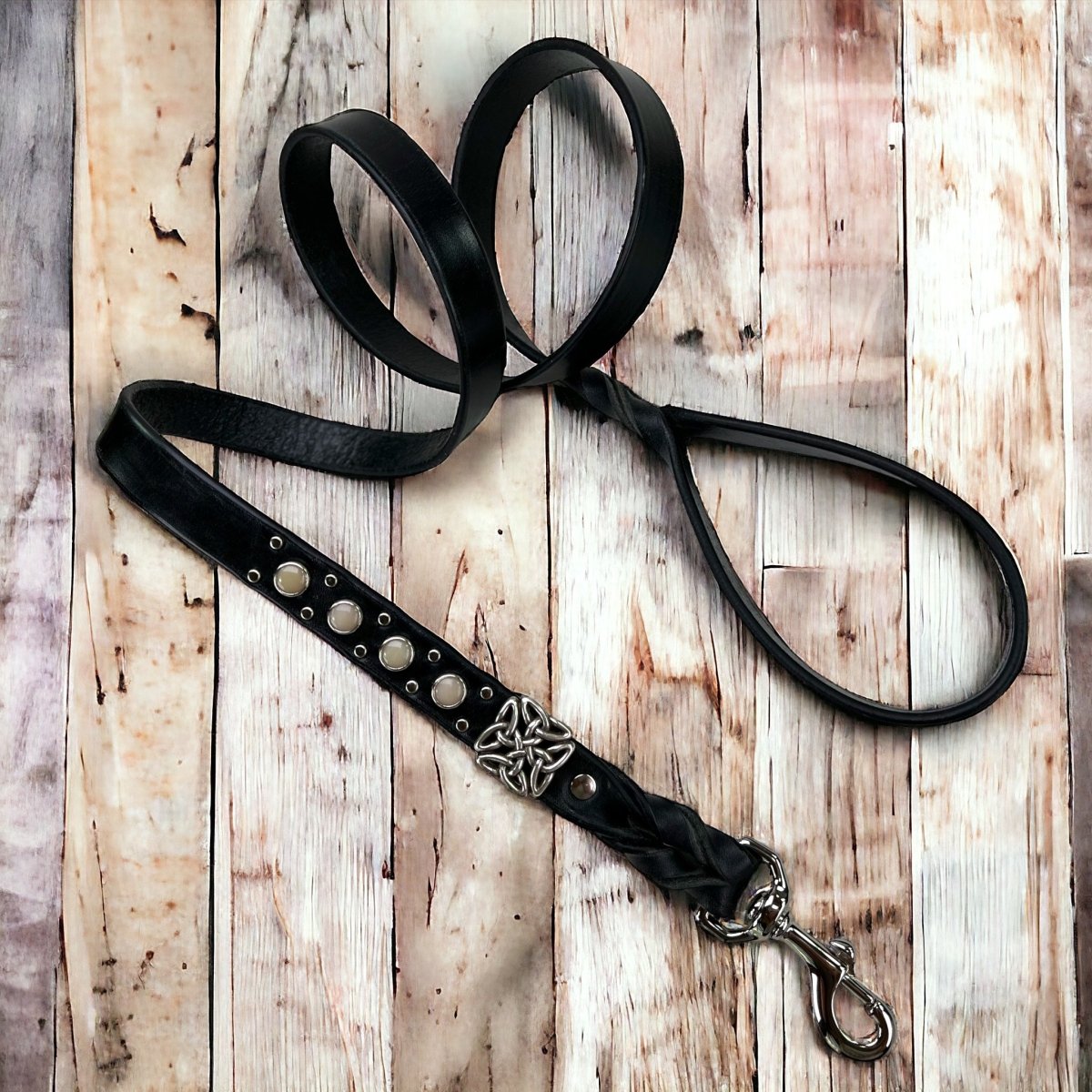 Matching Leather Dog Leash Cedric