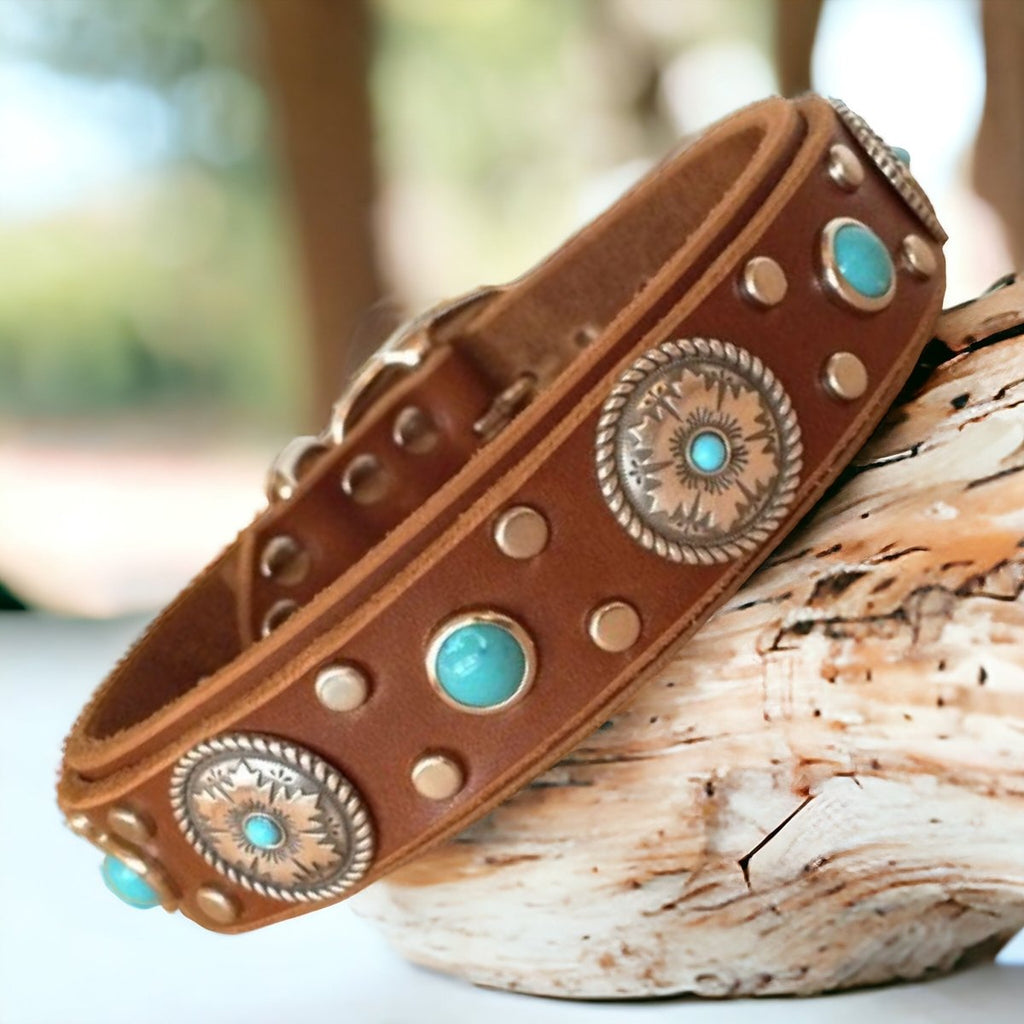 Mojave Leather Dog Collar