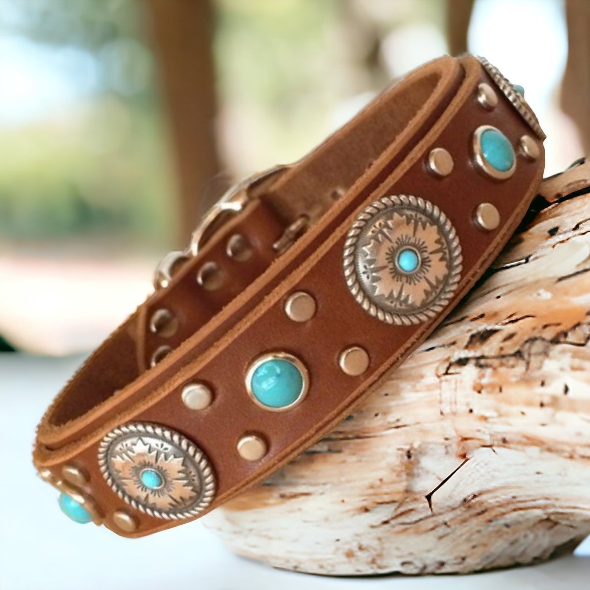 Mojave Leather Dog Collar