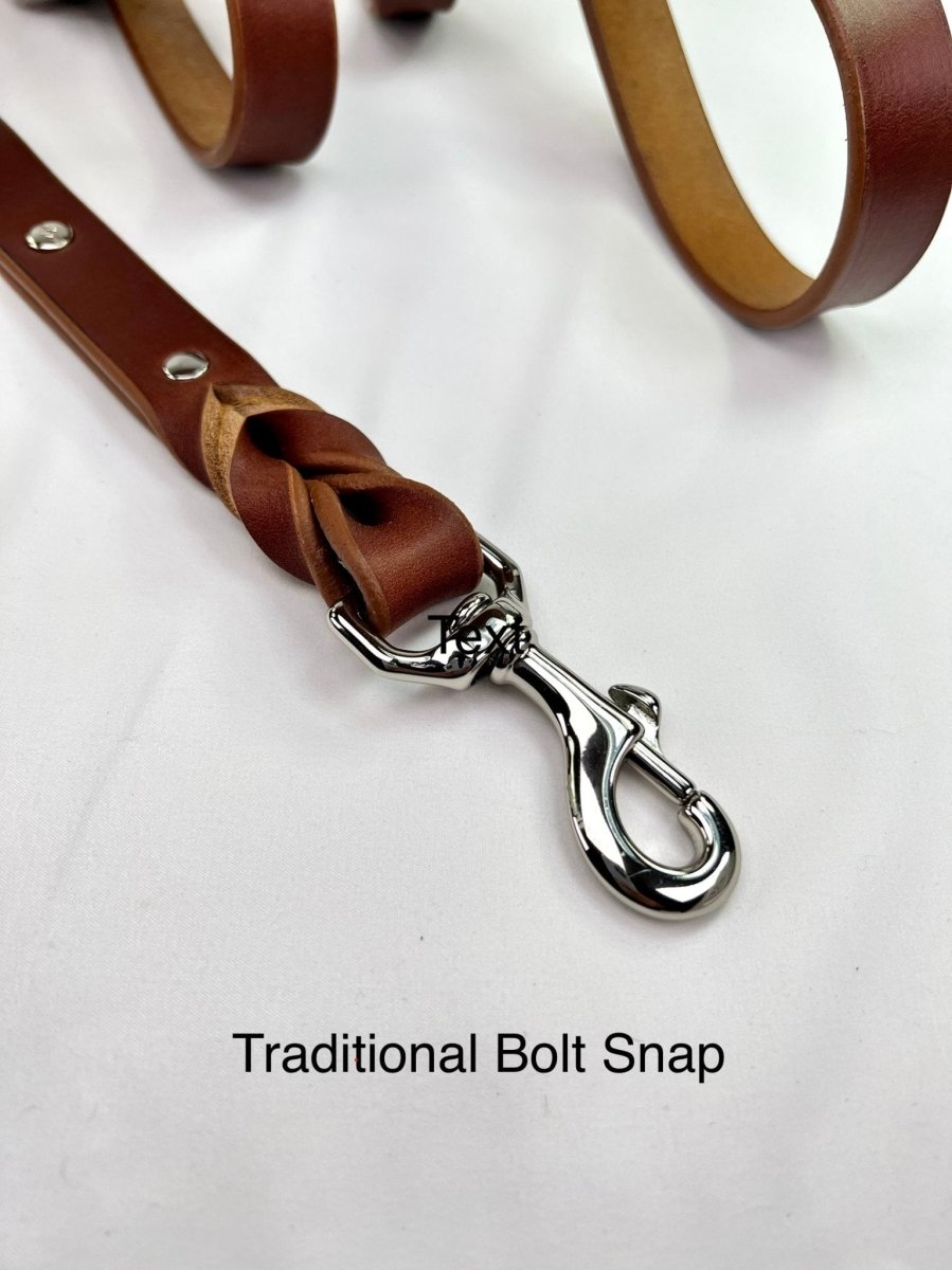 Double Handle Leather Leash
