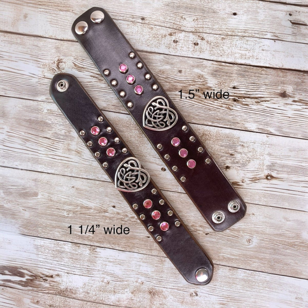 Celtic Matching Cuff Leather Bracelet