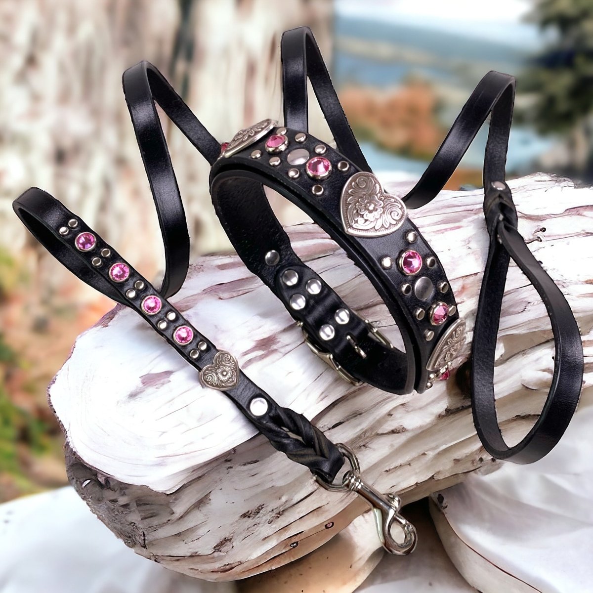 Designer Leather Dog Collar Milan