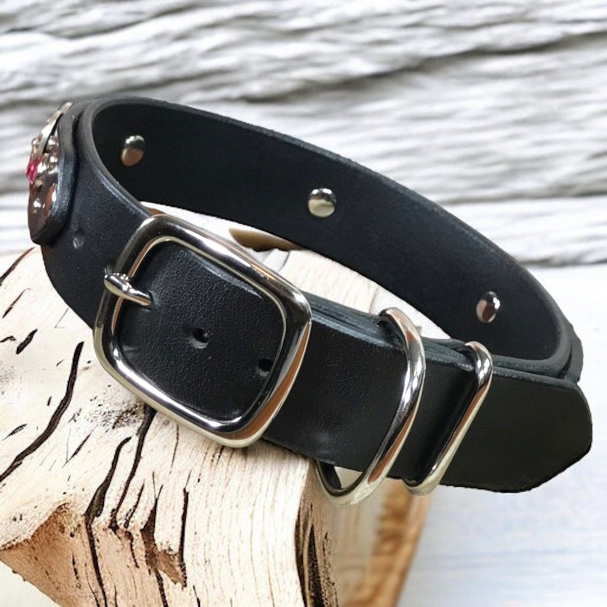 Designer Leather Dog Collar Milan