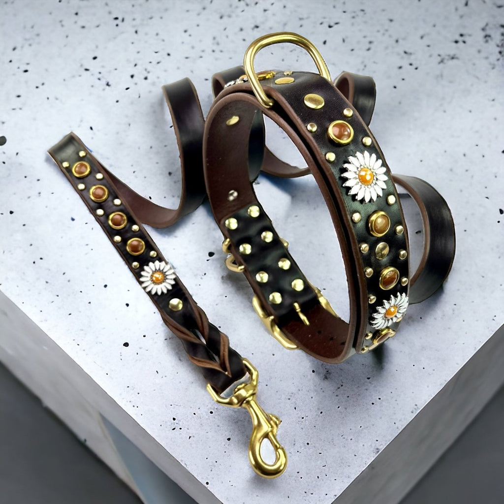 Matching Leather Dog Leash