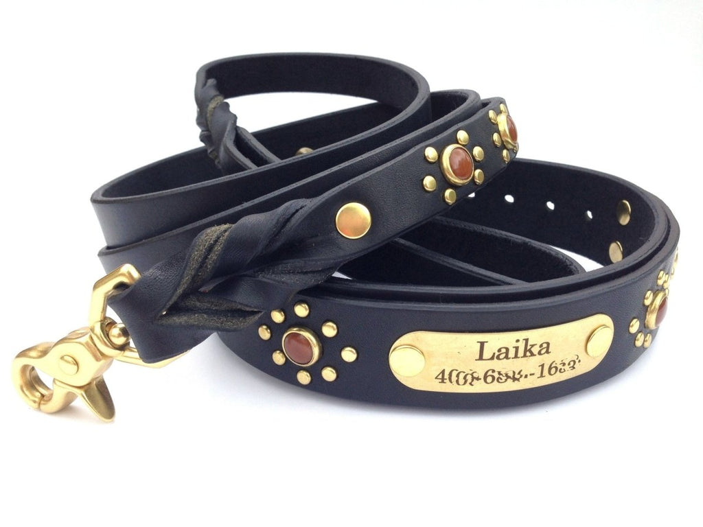 Matching Leather Dog Leash