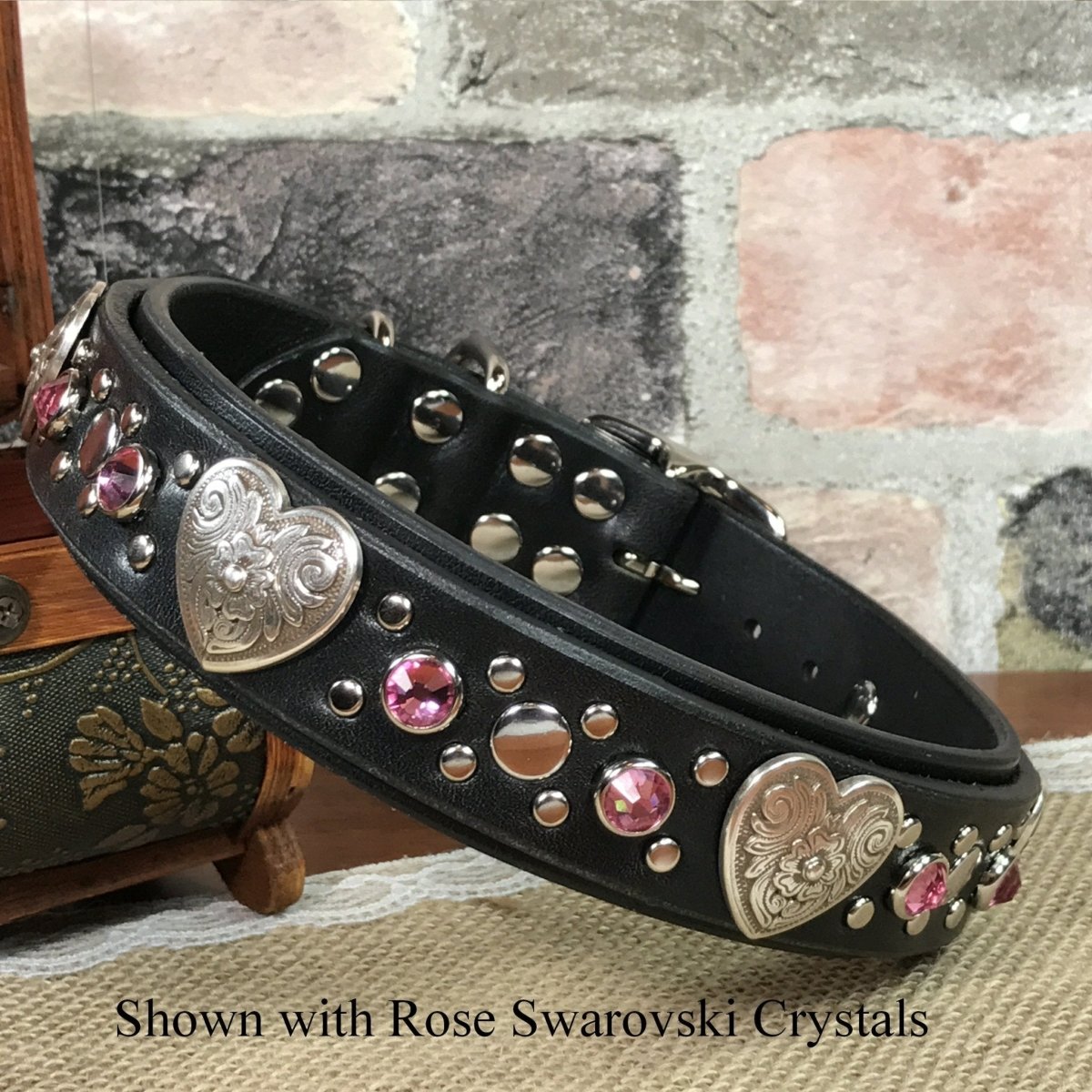 Designer Leather Dog Collar Milan