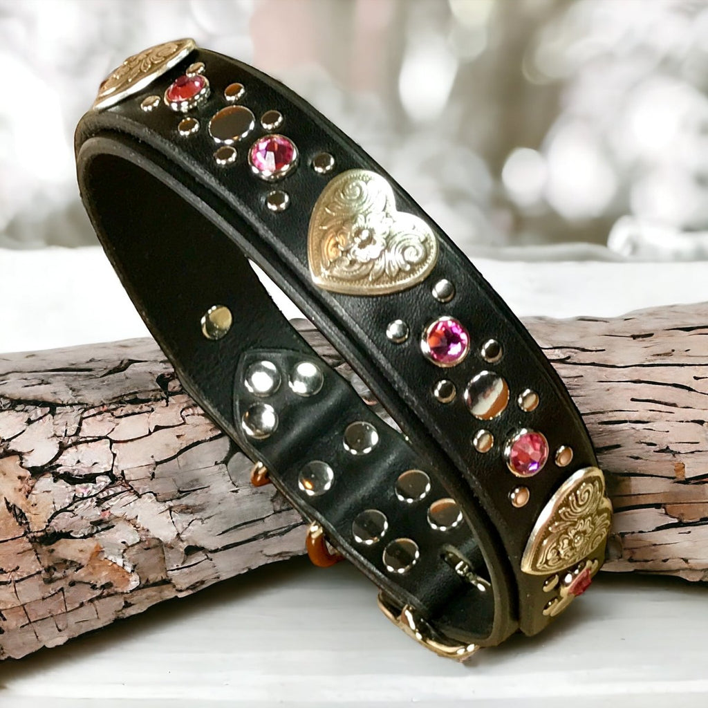 Designer Leather Dog Collar Milan