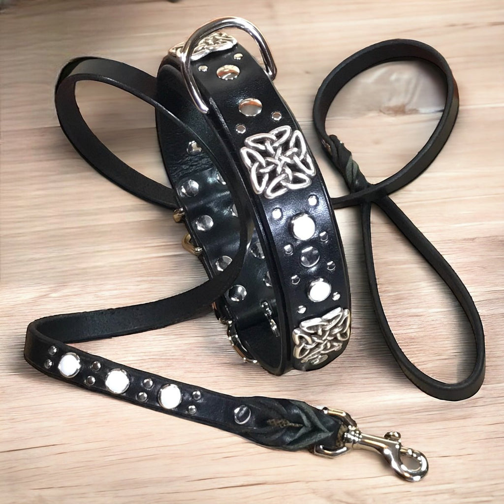 Matching Leather Dog Leash Cedric