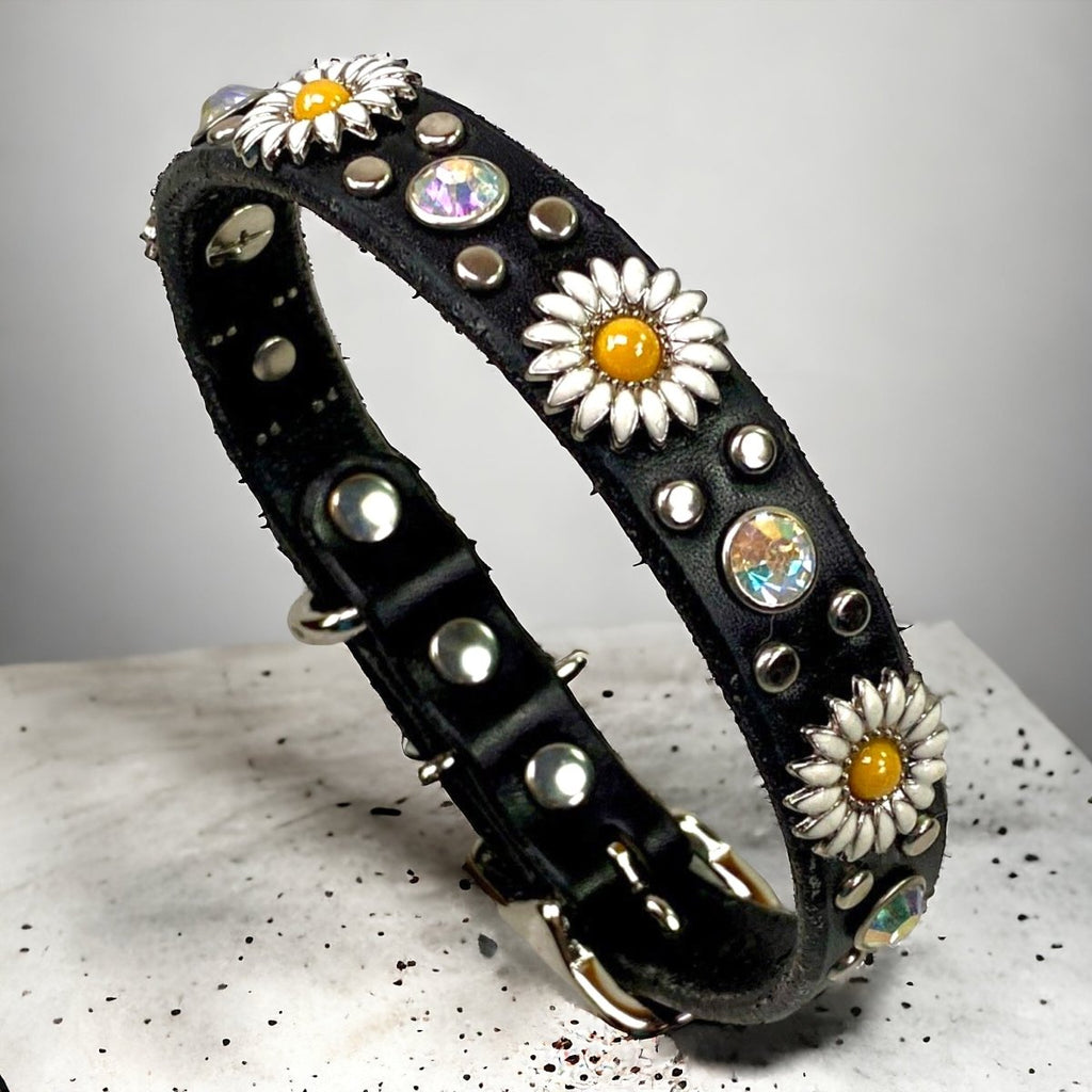 Leather Dog Collar Little Blossom