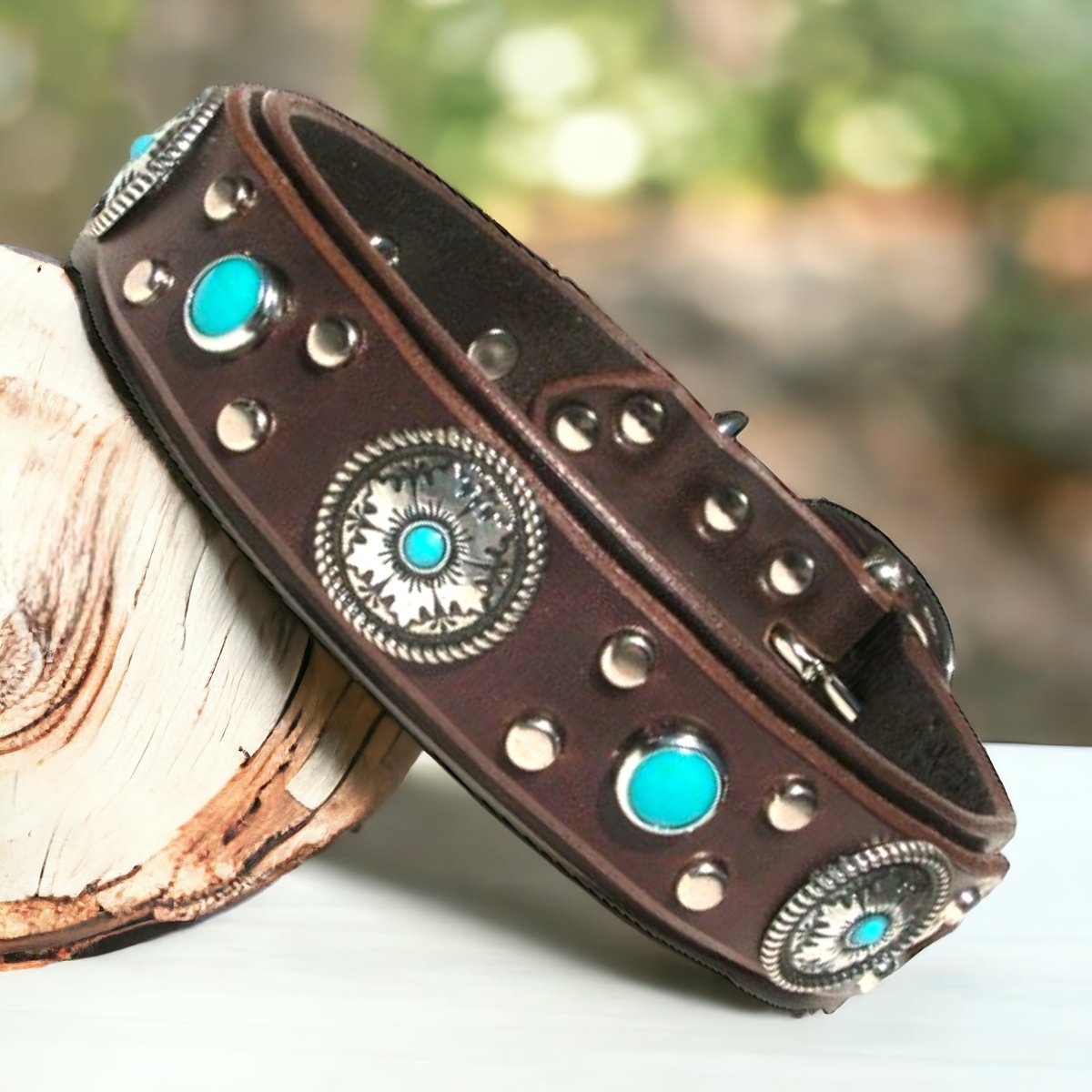 Mojave Leather Dog Collar