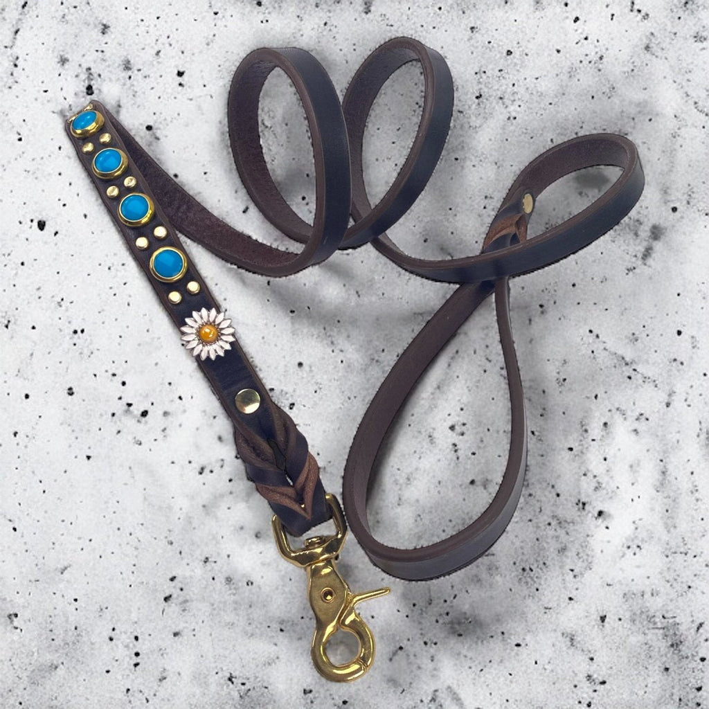 Matching Leather Dog Leash