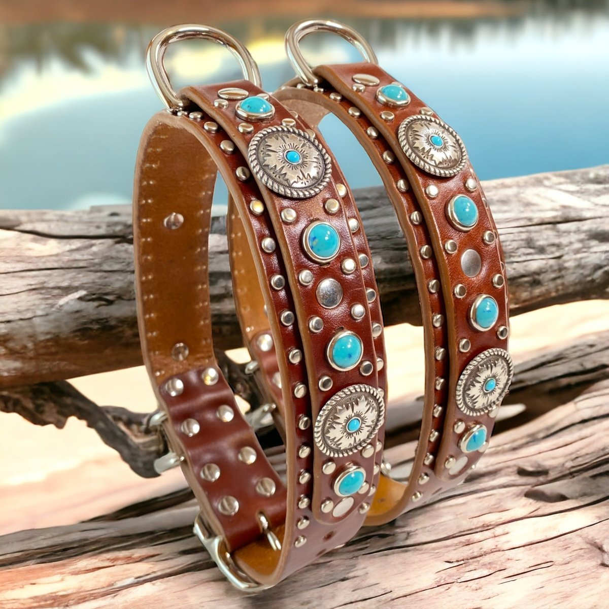 Custom Leather Dog Collar Bahia