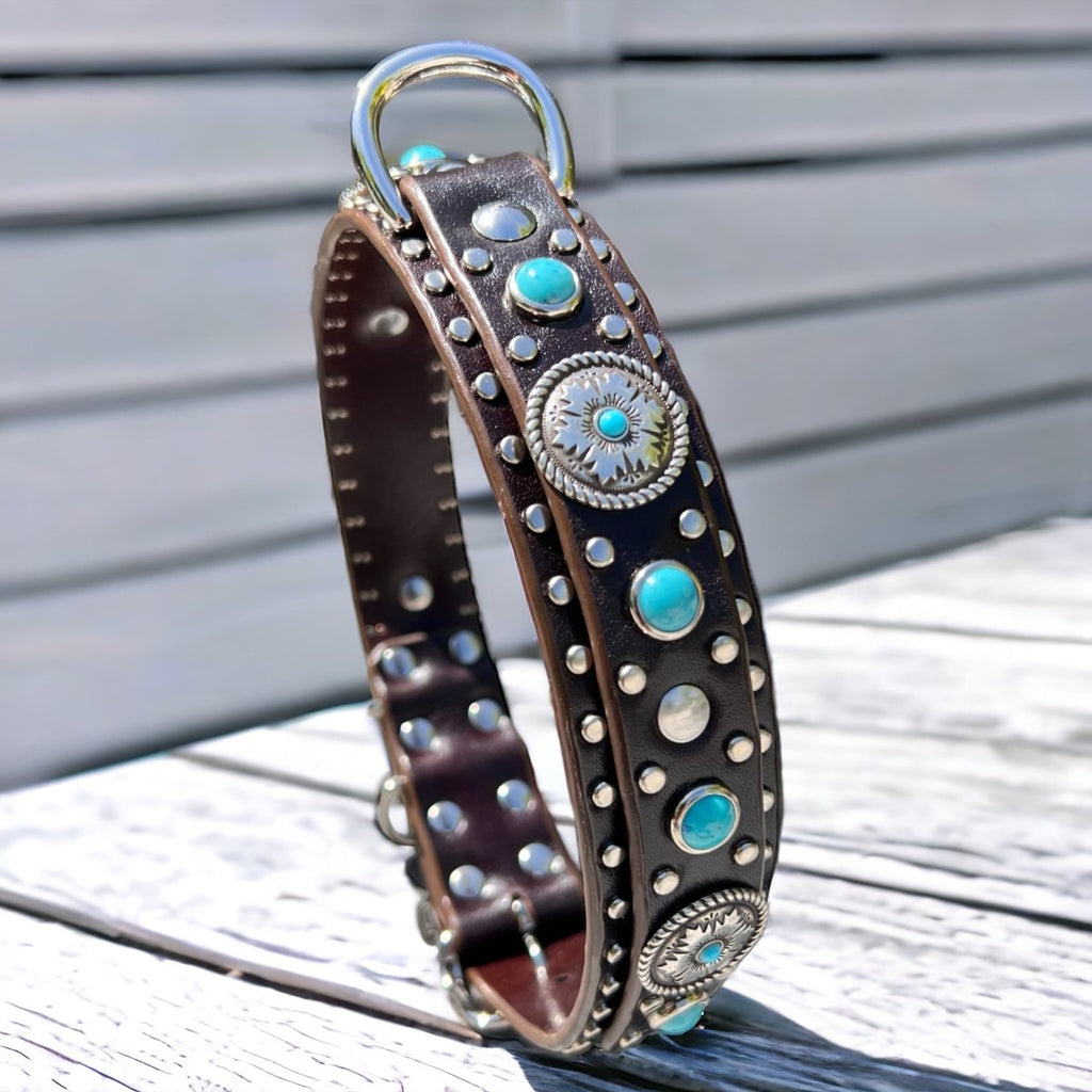 Custom Leather Dog Collar Bahia
