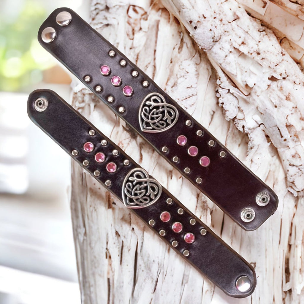 Celtic Matching Cuff Leather Bracelet