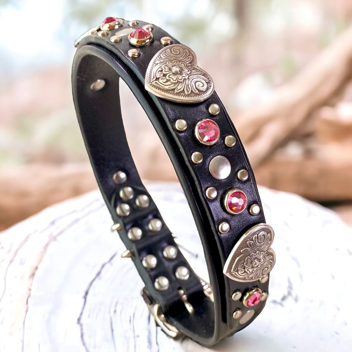 Designer Leather Dog Collar Milan