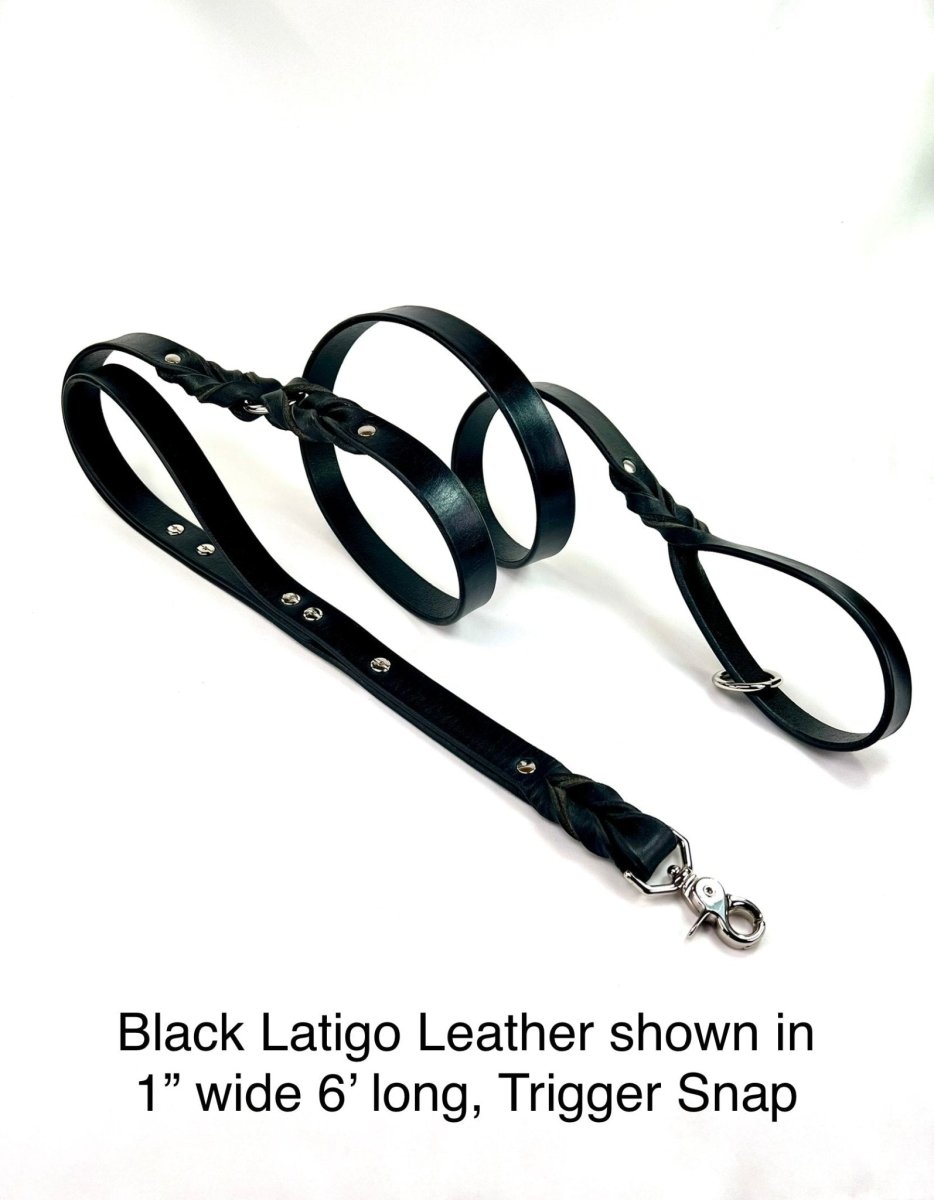 Double Handle Leather Leash
