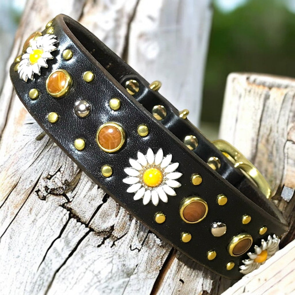 Kalina Leather Dog Collar SL