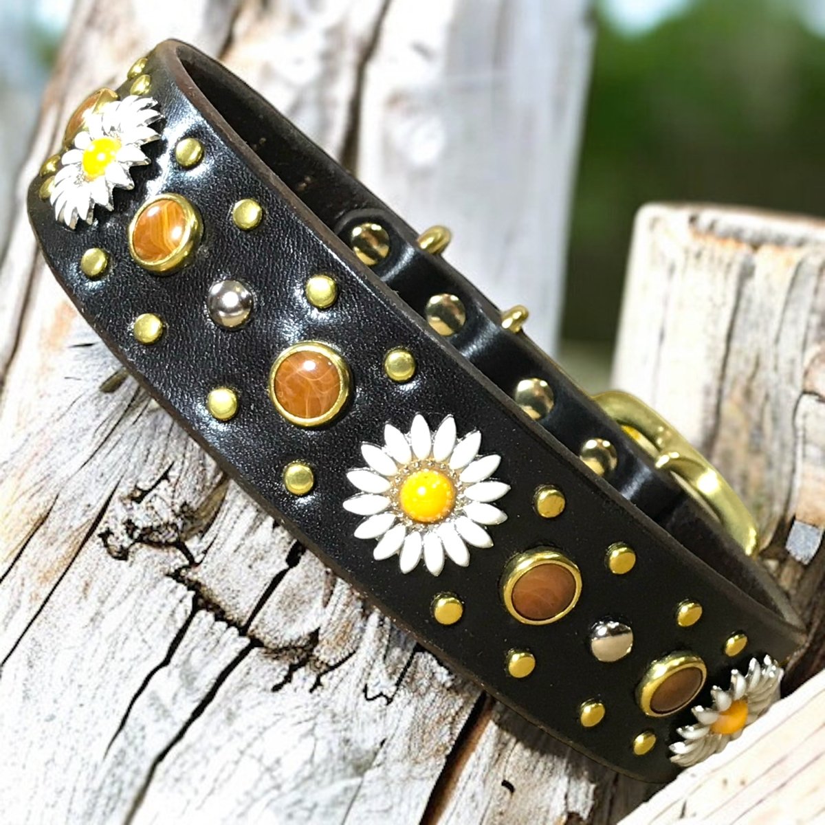 Kalina Leather Dog Collar SL