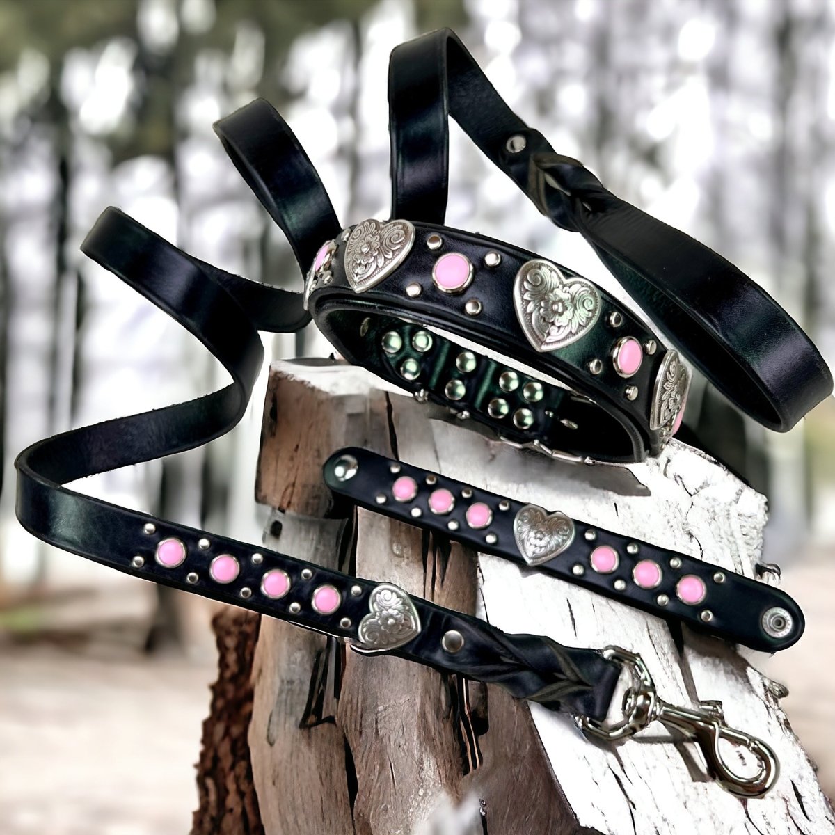 Designer Leather Dog Collar Milan