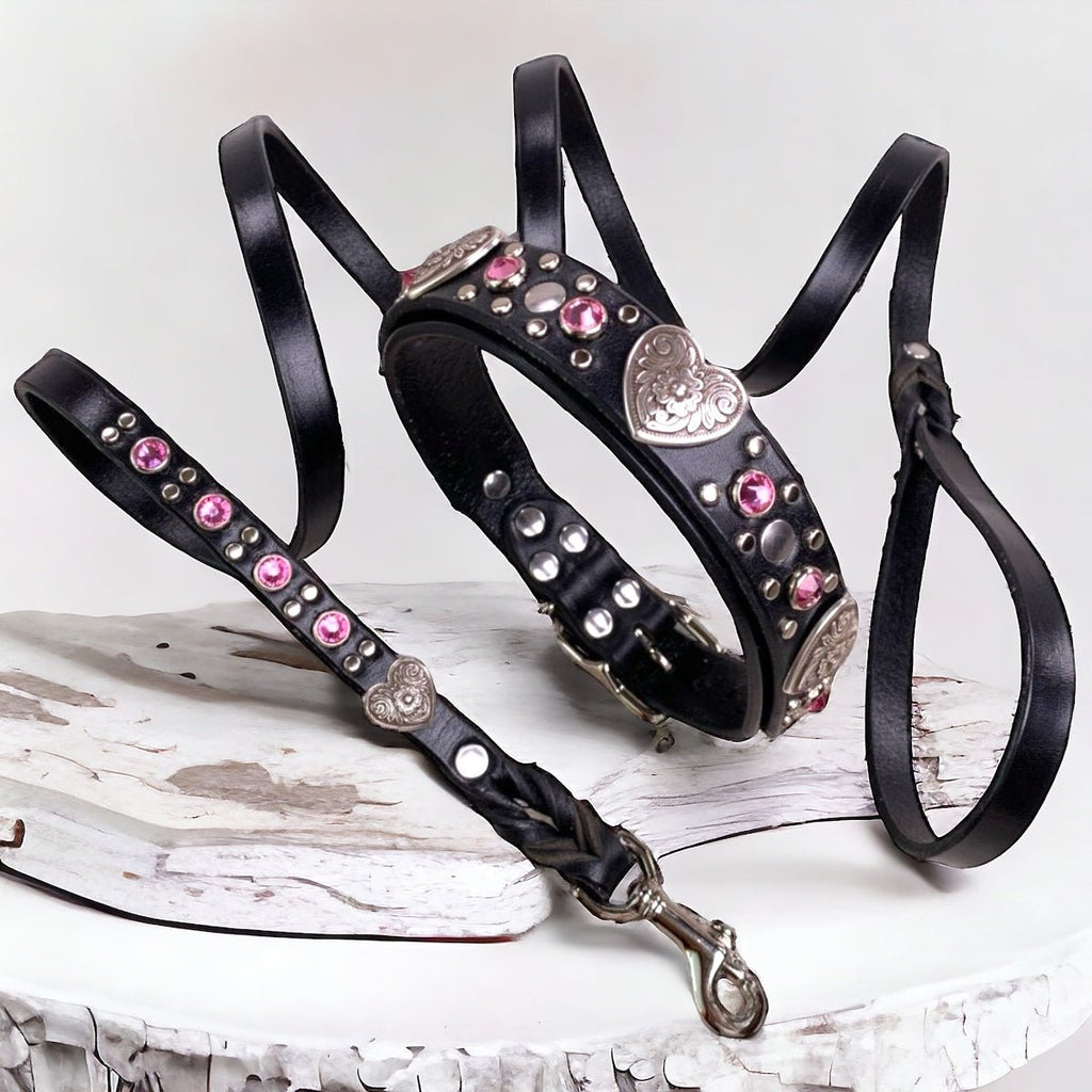 Designer Leather Dog Collar Milan