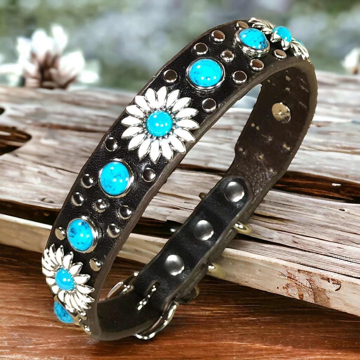 Designer Leather Dog Collar Yessena