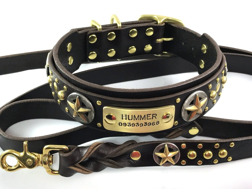 Matching Leather Dog Leash