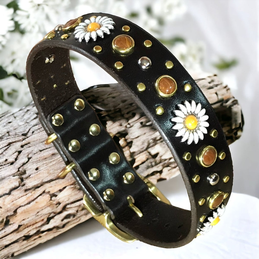 Kalina Leather Dog Collar SL