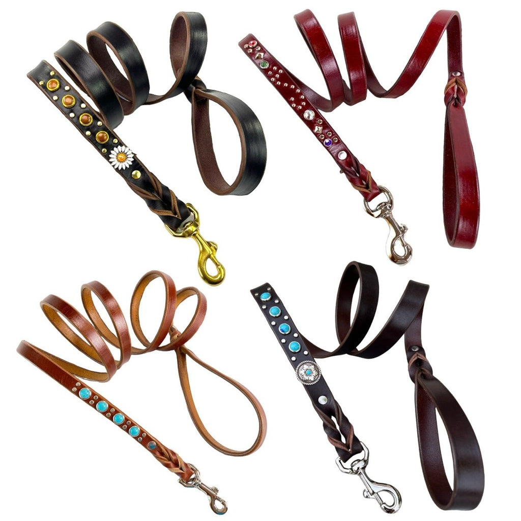 Matching Leather Dog Leash