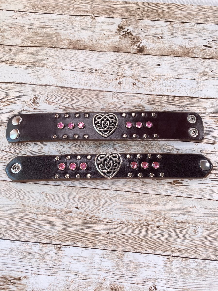 Celtic Matching Cuff Leather Bracelet