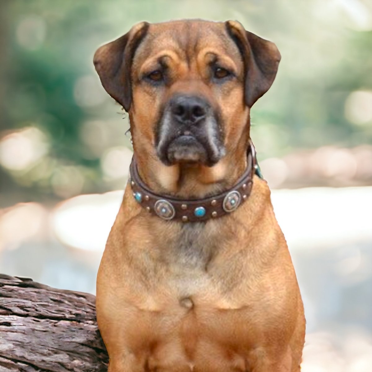 Mojave Leather Dog Collar