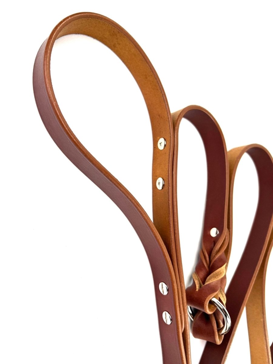 Double Handle Leather Leash