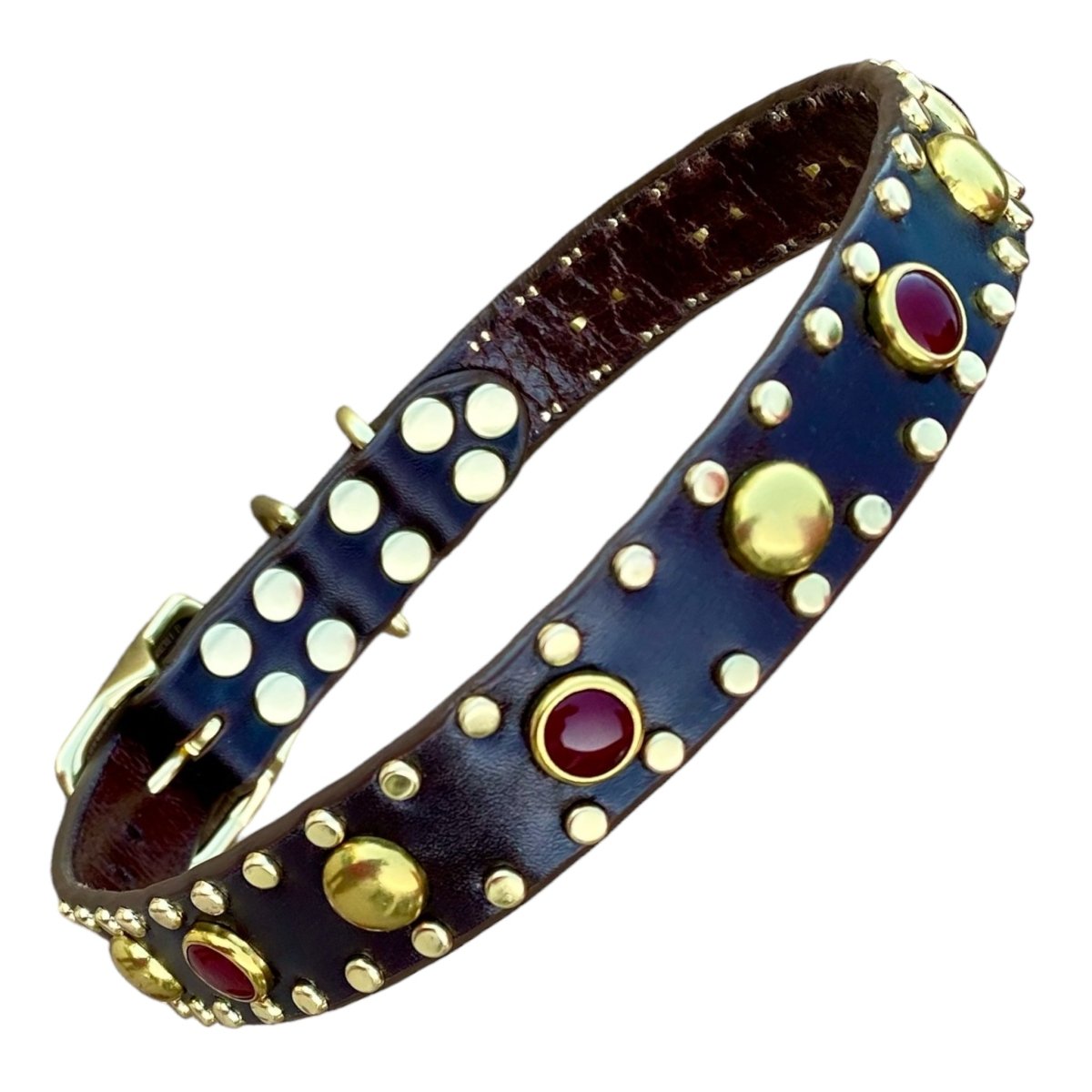 Targa Leather Dog Collar