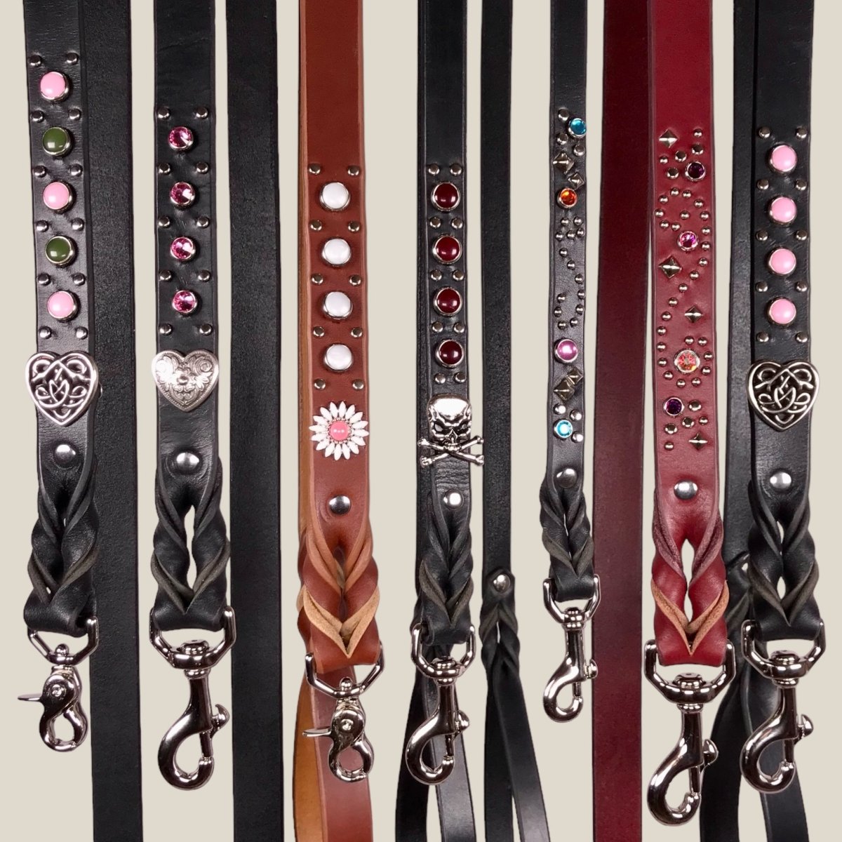 Matching Leather Dog Leash