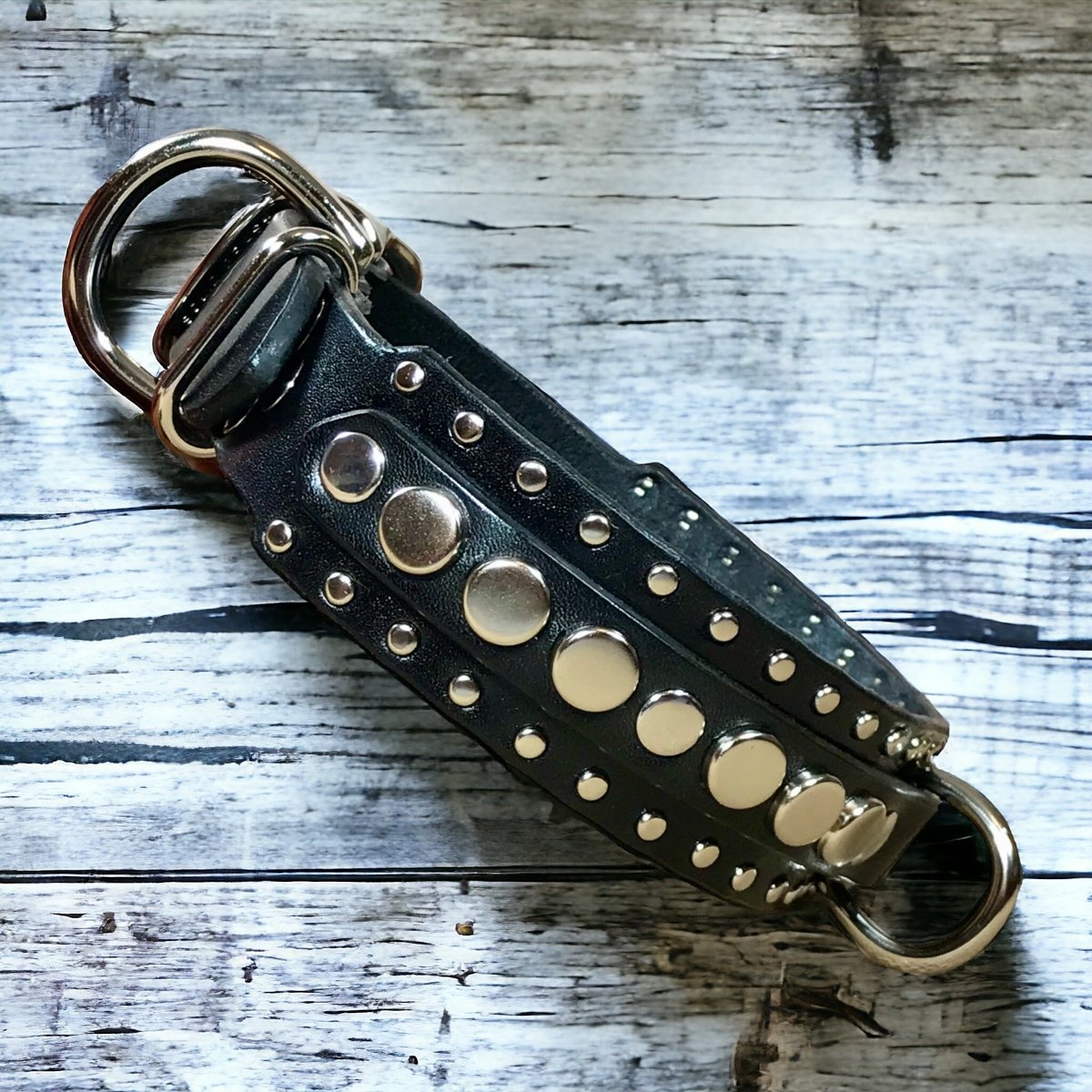 1.5" Havana Leather Dog Collar