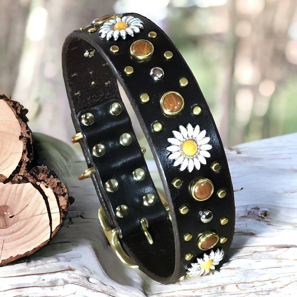 Kalina Leather Dog Collar SL