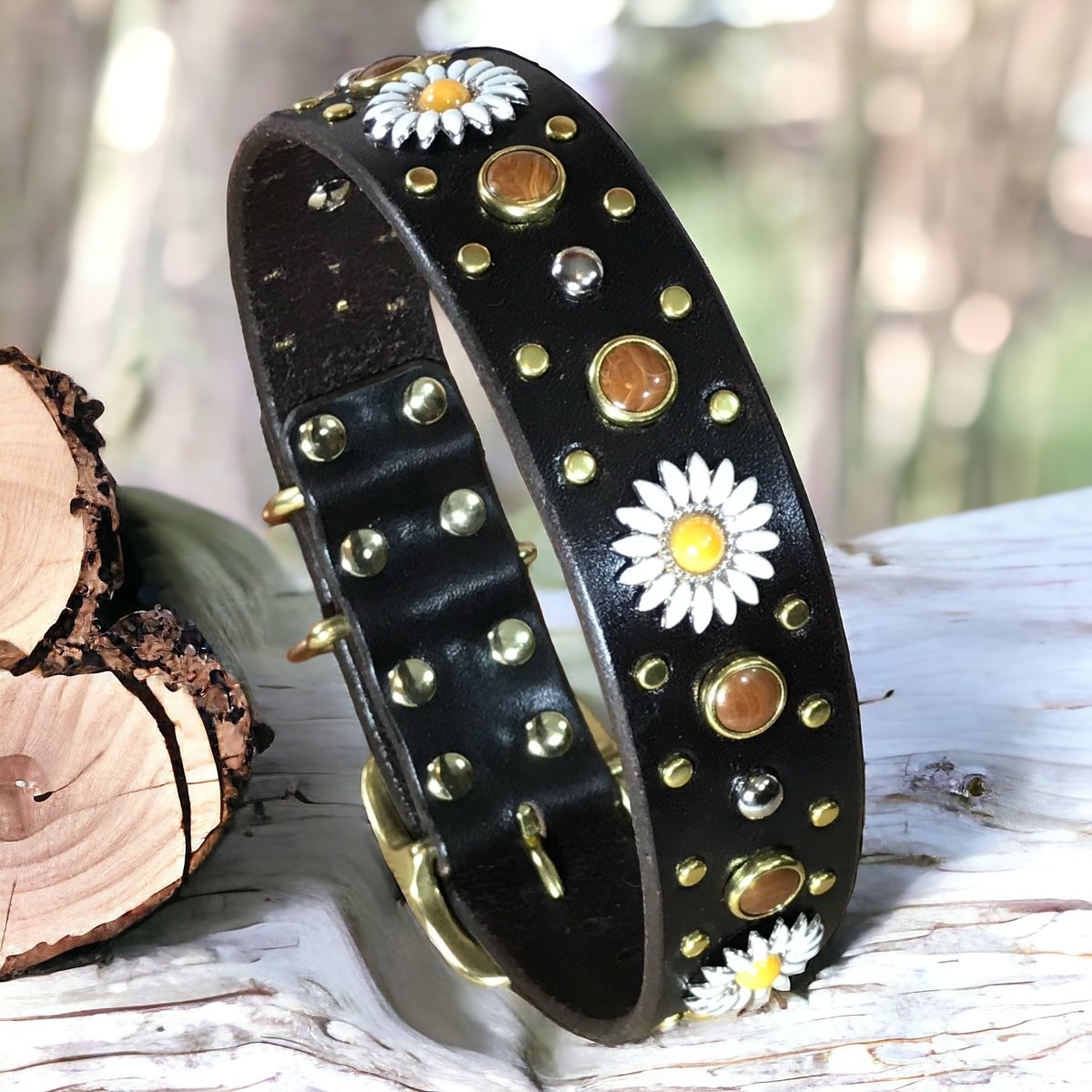 Kalina Leather Dog Collar SL