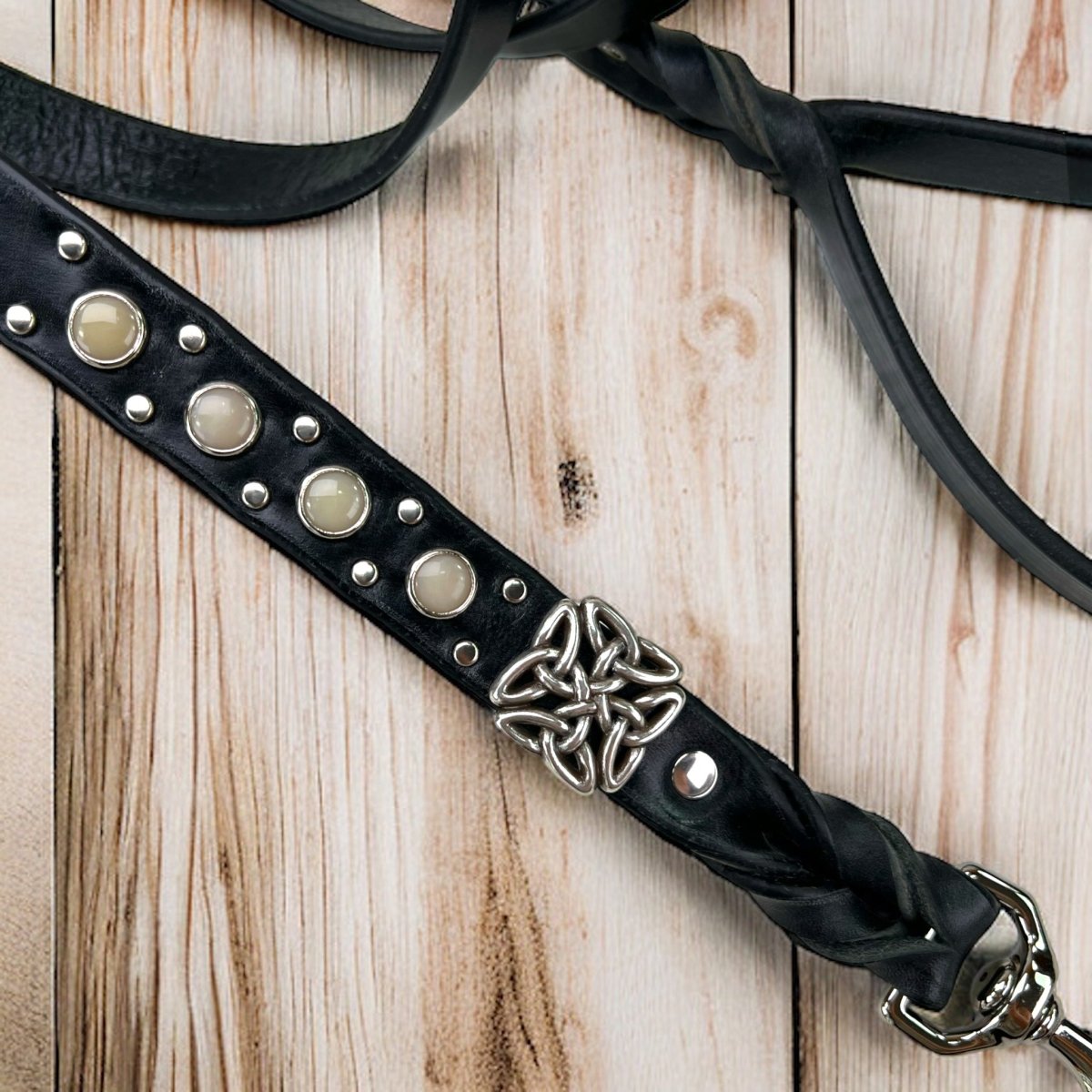 Matching Leather Dog Leash Cedric