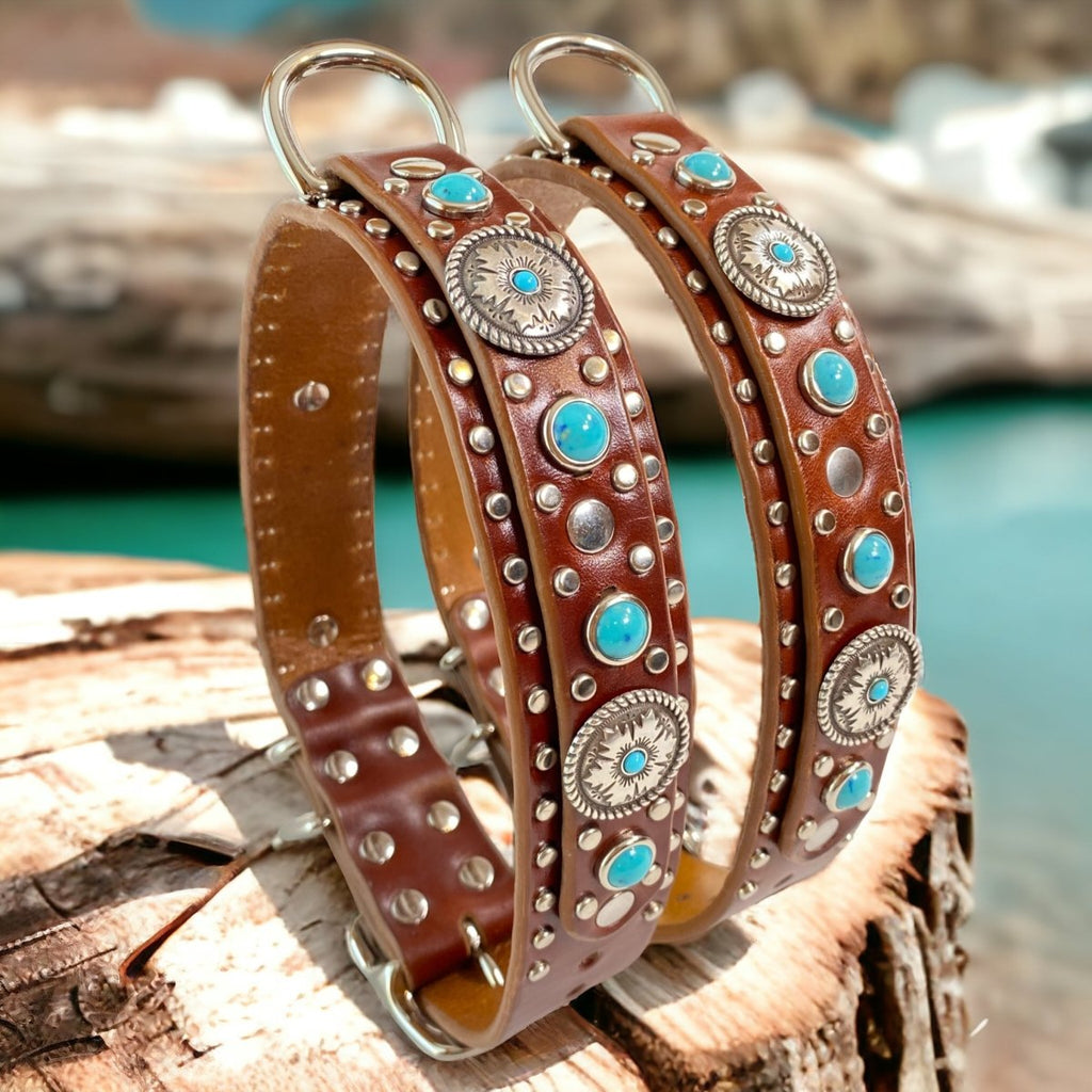 Custom Leather Dog Collar Bahia